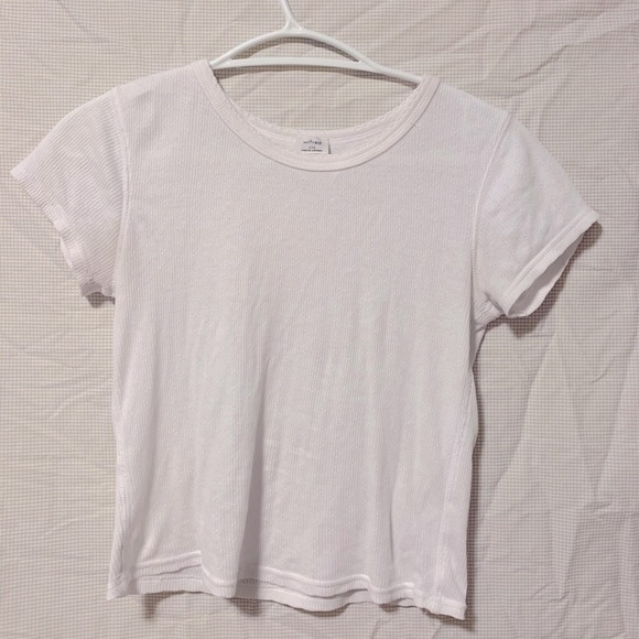 Wilfred Basic White Knit T-Shirt (XXS) - Picture 1 of 2
